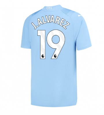 Manchester City Julian Alvarez #19 Koszulka Podstawowych 2023-24 Krótki Rękaw